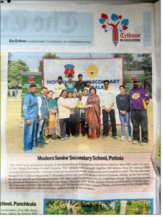 Modern School hosts Sahodya Inter-School Athletics Meet 2025 at Modern Senior Secondary School, Patiala - image 5